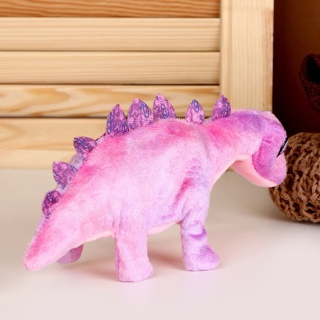 Soft musical toy "Dinosaurus", 27 cm, purple color-4