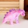 Soft musical toy "Dinosaurus", 27 cm, purple color