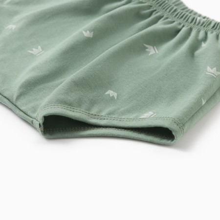 Kit (T-shirt and shorts) children's minku, olive color, height 62-68 cm-8