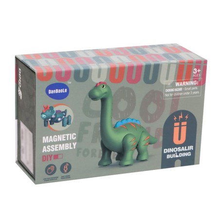 Magnetic designer "Dino", 7 parts-3