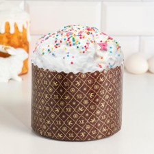 Paper form for cupcake, muffins and kulich 