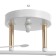 Causte "Natalia" 2x60W E27 white/gold 46x25x26cm