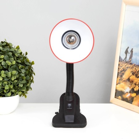 Table lamp E27, with off. On the clamp (220V) red (108V) Risalux-10