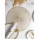 A set of serving napkins on the table “Vira”, 4 pcs, d = 38 cm, gold color