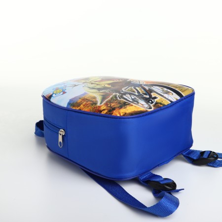 Children's backpack on a zipper, "chosen", blue color-3