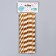 Pipe for cocktail "strip", set 12 pcs., Golden color