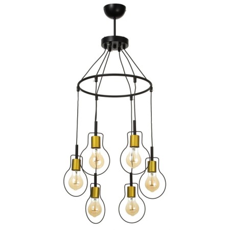 Chandelier 2719/6 E27 40W black and gold 54x54x40 cm Bayerlux