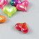 Busina for creativity plastic "Heart -colored, mother -of -pearl" mix 2.1x1.6x0.9 cm