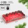Box for confectionery products with PVC Bright holiday lid, 10.5 x 21 x 3 cm, New Year