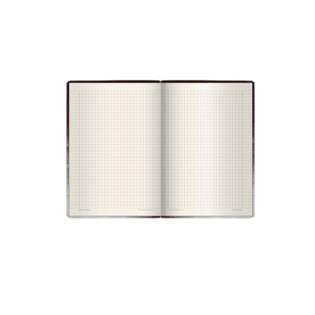 A6 BUSINESS BLOCT, 128 sheets, Brauberg Western, artificial leather, smooth, elastic band, brown-1