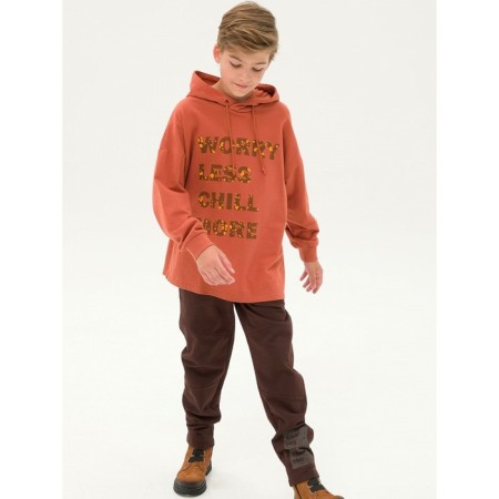 Pants for boys, height 158 ​​cm, chocolate color-4