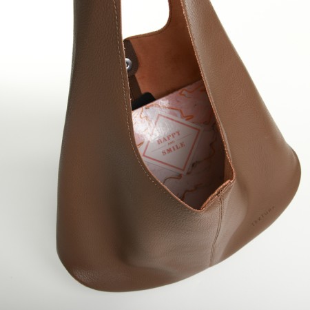 Women's bag on magnet Textura, large size, brown color-5