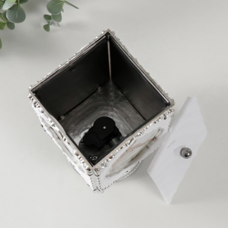Photo frame plastic in 4 photos "Silver leaves" Musical fur. 8.6x12 cm 10x10x18.5 cm-2