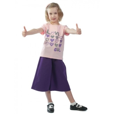 Kid children's love girl, height 128 cm, pink color