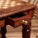 Chess table 37x37x40 cm, with figures, wood of shisham