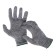 Workers, x/b gloves, knitting grade 10, 4 threads, size 9, without coating, gray