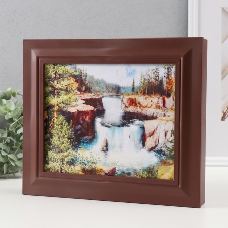 Key closed "Landscape" 26.5x31.5 cm nut-2