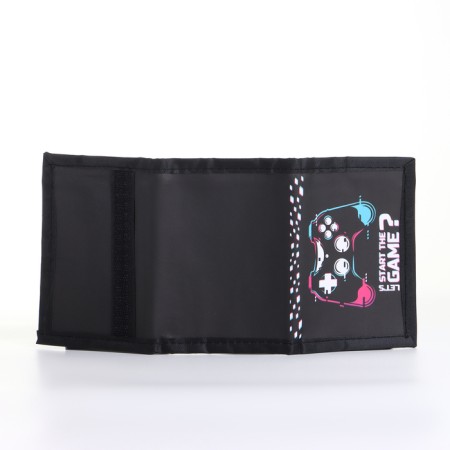 Children's wallet on Velcro "chosen", black color-3