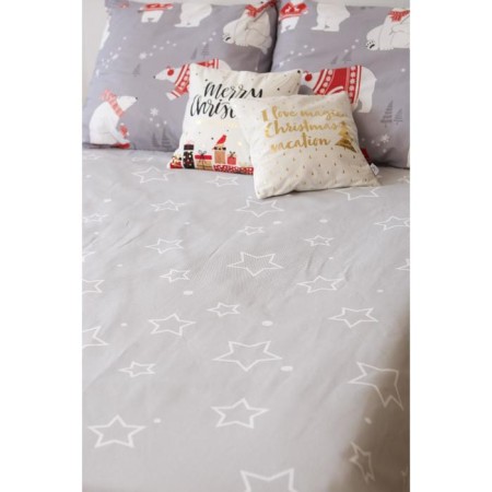 Cover Ethel Grey Star, 150*215 cm, 100% cotton-5