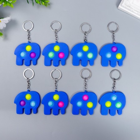 Trick Rubber Antistress (endless pimpa) "Blue Elephant" mix 6x7 cm-3