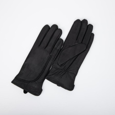 Female gloves, size 9, with insulation, black color