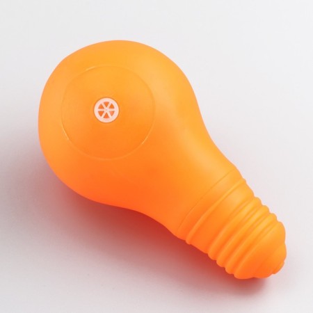 Toy squeezing "bulb" for dogs, 10.5 x 6 cm, orange-2