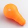 Toy squeezing "bulb" for dogs, 10.5 x 6 cm, orange