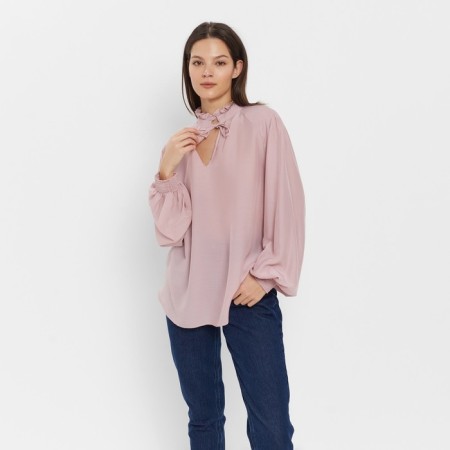 Women's blouse minku: enjoy color pink, river 48-5