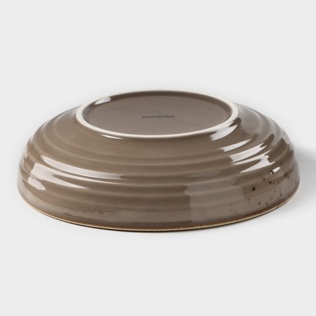 Porcelain deep porcelain Magistro "Cerera", 1.1 l, d = 22 cm, brown color-2
