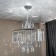 Suspended chandelier Citilux "Inga" CL335181, 59x58x120 cm, 8x60W, e14, gray color