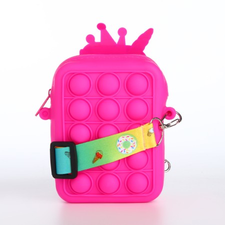 Bag's bag with lightning, raspberry color-1