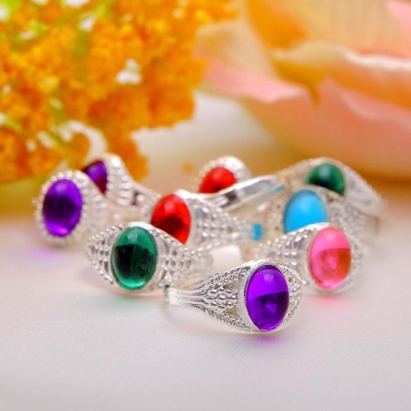 Children's ring "Oval", color mix, size mix