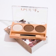 Palette of shadows for the eyelids, 3 colors