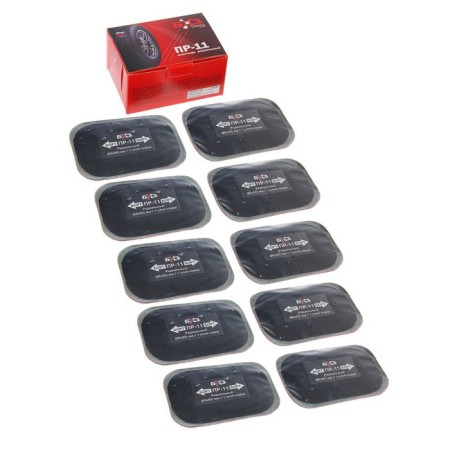 Rubber cord patch PR-11, for radial tires, 65x95 mm, 1 layer, set 10 pcs