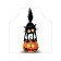 Apron of a kitchen with a photo print "Cat on a pumpkin", adjustable, size OS