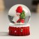 Souvenir Polystone Water Ball "Grandfather Frost with a Christmas tree" 4.5x4.5x6.5 cm
