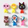 Baby brush holder "Funny animals", on suction cup, design mix