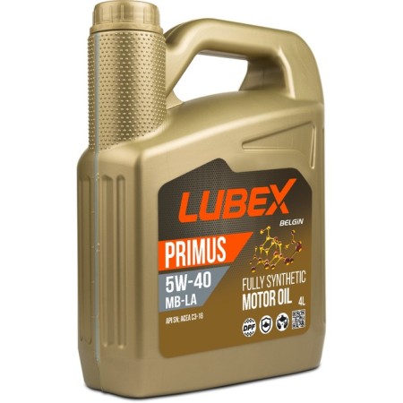 Motor oil Lubex Primus MB-LA 5W-40 SN C3, synthetic, 4 liters