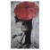 Picture on the canvas "Love in the rain" 60x100 cm