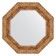 Mirror in the baguette frame, vignette antique bronze 85 mm, 55.4x55.4 cm