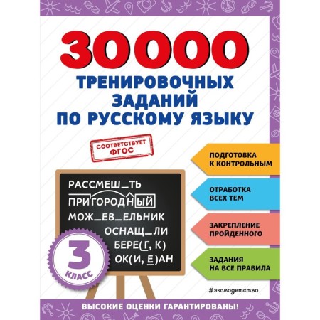 30000 training tasks in the Russian language. Grade 3
