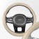 SkyWay braid, leather, size m, beige, with a white strip, S01102320