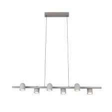 Suspension lamp mantra iOS, GU10, 6x12W, 1000x151x250 mm, white color