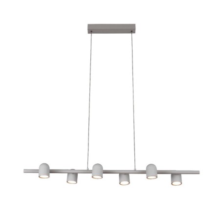 Suspension lamp mantra iOS, GU10, 6x12W, 1000x151x250 mm, white color