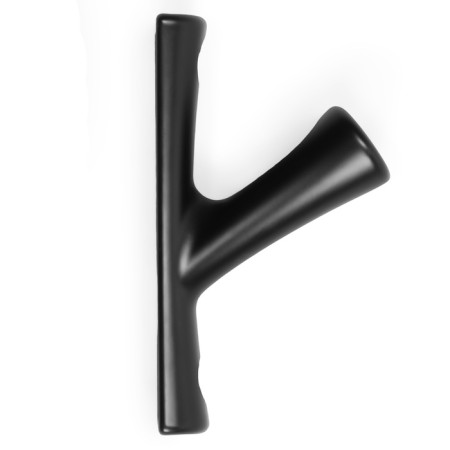 Furniture hook Cappio Branch, one -rod, black-4