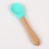 Set for feeding: bib, plate on a suction cup, spoon, crumb I, turquoise