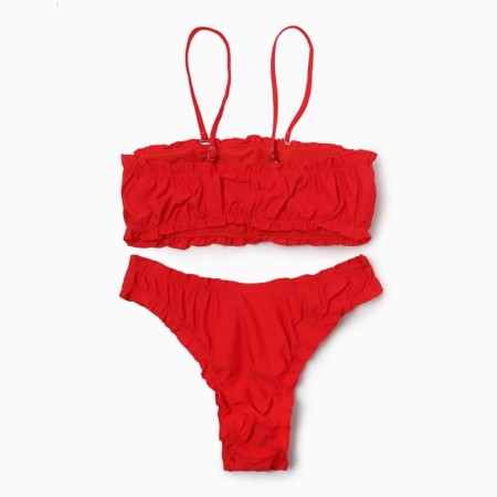 Swimsuit female separate minku color red, size 44-7