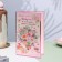 Postcard "Beloved Grandma!" Congrev, embossing, flowers, cakes, 12.5x19.4 cm