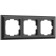 Frame for 3 posts WL14-FRAME-03, black color
