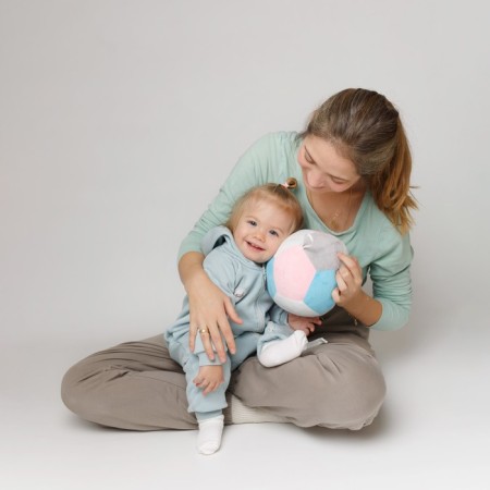 Soft toy "Ball" Football 1, with a rattle inside-1